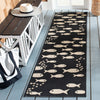 Safavieh Courtyard CY6012-256 Black / Beige Area Rug Room Scene Feature