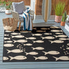 Safavieh Courtyard CY6012-256 Black / Beige Area Rug Room Scene