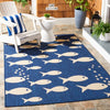 Safavieh Courtyard CY6012-258 Navy / Beige Area Rug Room Scene