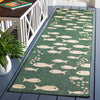 Safavieh Courtyard CY6012-322 Dark Green / Ivory Area Rug Room Scene Feature