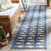 Safavieh Courtyard CY6013-233 Blue / Beige Area Rug Room Scene Feature