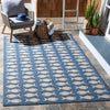 Safavieh Courtyard CY6013-233 Blue / Beige Area Rug Room Scene