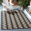 Safavieh Courtyard CY6013-256 Black / Beige Area Rug Room Scene