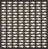 Safavieh Courtyard CY6013-256 Black / Beige Area Rug Square