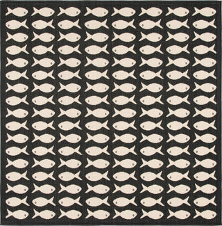 Safavieh Courtyard CY6013-256 Black / Beige Area Rug Square