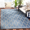 Safavieh Courtyard CY6016-243 Blue / Beige Area Rug Room Scene Feature