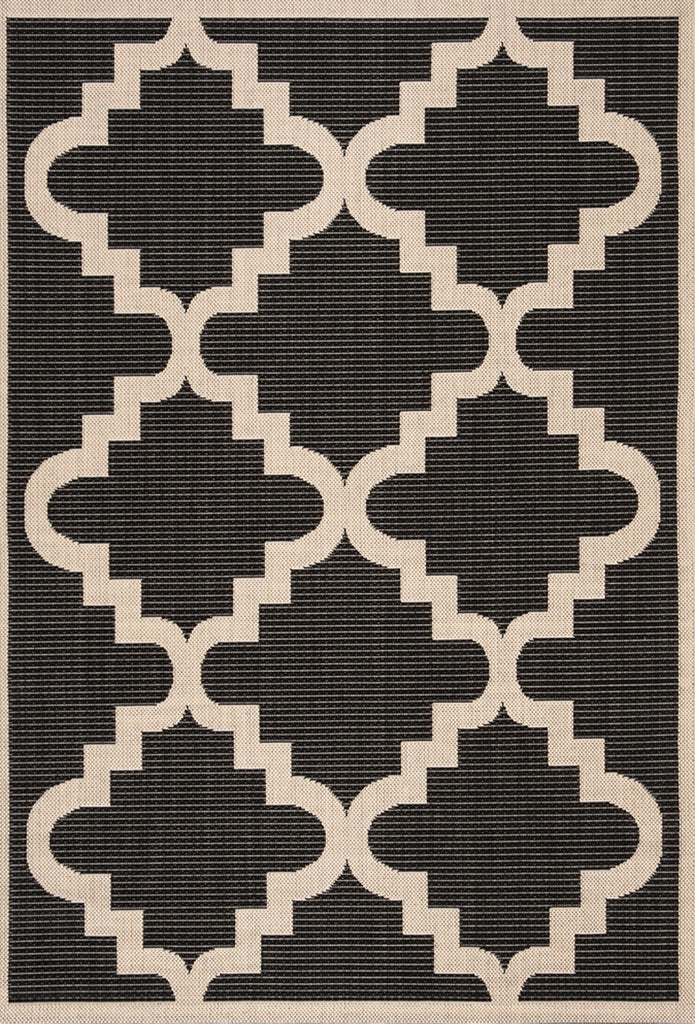 Safavieh Courtyard CY6017-266 Black / Beige Area Rug main image