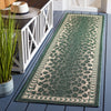 Safavieh Courtyard CY6100-32212 Dark Green / Ivory Area Rug Room Scene Feature