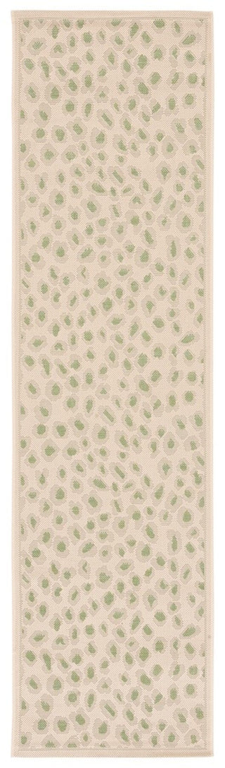 Safavieh Courtyard CY6104-45312 Beige / Green Area Rug Runner