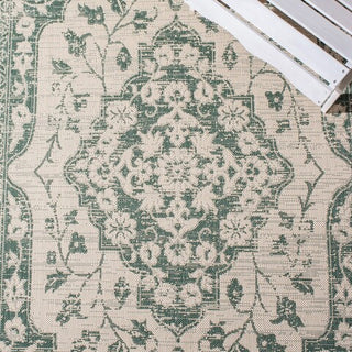 Safavieh Courtyard CY6231-32212 Beige / Dark Green Area Rug Detail