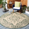 Safavieh Courtyard CY6231-32212 Beige / Dark Green Area Rug Room Scene