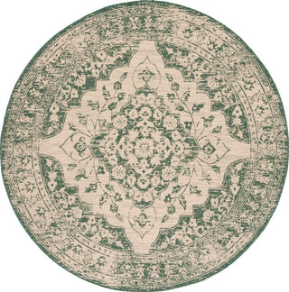 Safavieh Courtyard CY6231-32212 Beige / Dark Green Area Rug Round