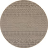 Safavieh Courtyard CY6235-25612 Beige / Black Area Rug Round