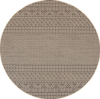 Safavieh Courtyard CY6235-25612 Beige / Black Area Rug Round