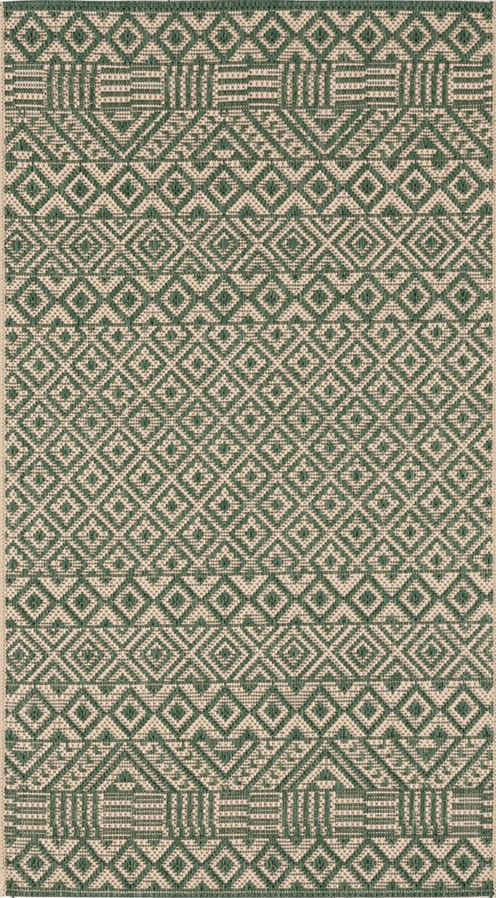 Safavieh Courtyard CY6235-32212 Dark Green / Beige Area Rug main image