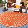 Safavieh Courtyard CY6303-231 Terracotta / Light Beige Area Rug Room Scene