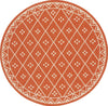 Safavieh Courtyard CY6303-231 Terracotta / Light Beige Area Rug Round