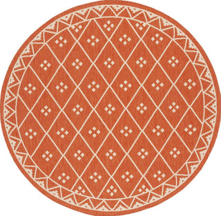 Safavieh Courtyard CY6303-231 Terracotta / Light Beige Area Rug Round