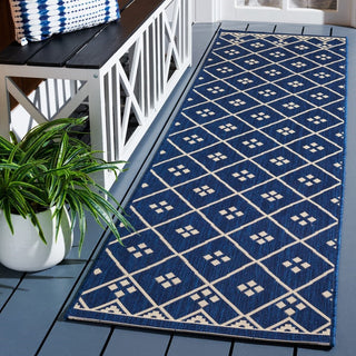 Safavieh Courtyard CY6303-258 Navy / Light Beige Area Rug Room Scene Feature