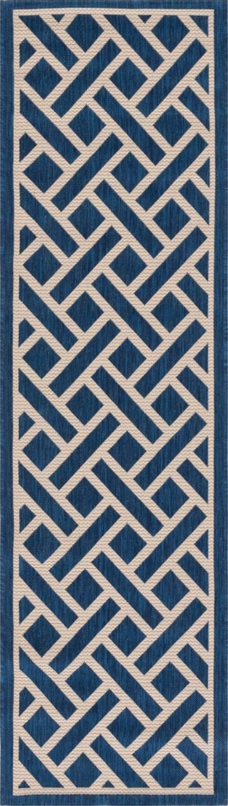 Safavieh Courtyard CY6303-258 Navy / Light Beige Area Rug Runner