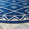 Safavieh Courtyard CY6303-258 Navy / Light Beige Area Rug Detail