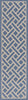 Safavieh Courtyard CY6306-233 Blue / Light Beige Area Rug Runner