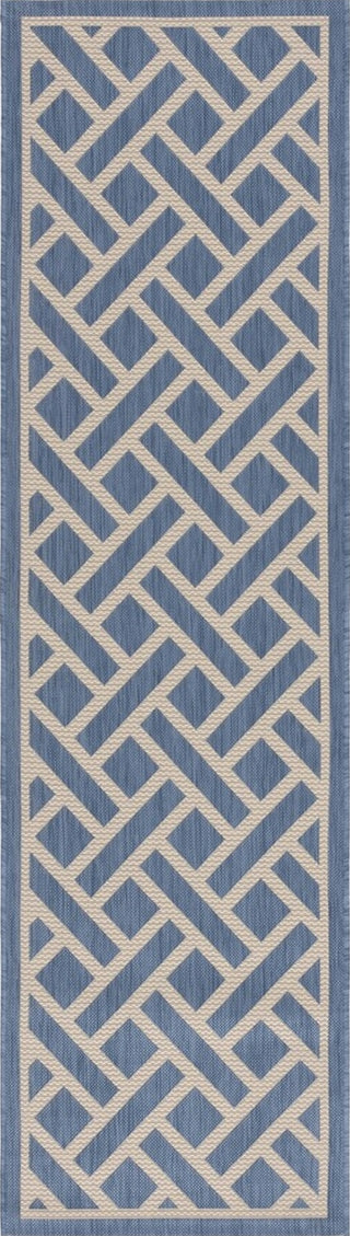 Safavieh Courtyard CY6306-233 Blue / Light Beige Area Rug Runner