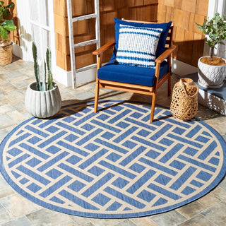 Safavieh Courtyard CY6306-233 Blue / Light Beige Area Rug Room Scene