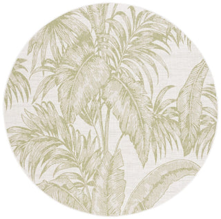 Safavieh Courtyard CY6373-527 Ivory / Green Area Rug Round