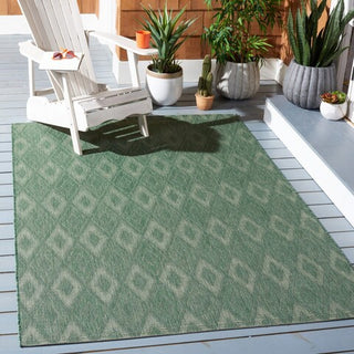 Safavieh Courtyard CY6522-32222 Dark Green / Beige Area Rug Room Scene Feature