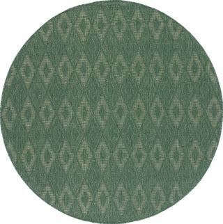 Safavieh Courtyard CY6522-32222 Dark Green / Beige Area Rug Round