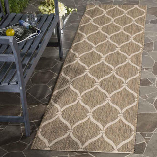 Safavieh Courtyard CY6654-232 Brown / Beige Area Rug Room Scene Feature