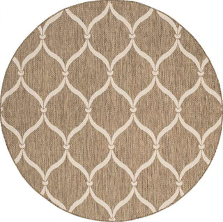 Safavieh Courtyard CY6654-232 Brown / Beige Area Rug Round