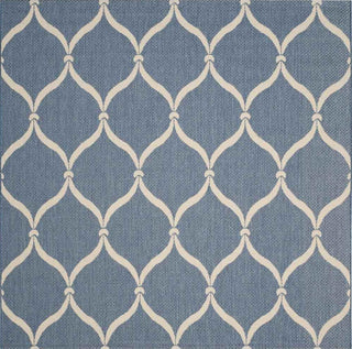 Safavieh Courtyard CY6654-233 Blue / Beige Area Rug Square