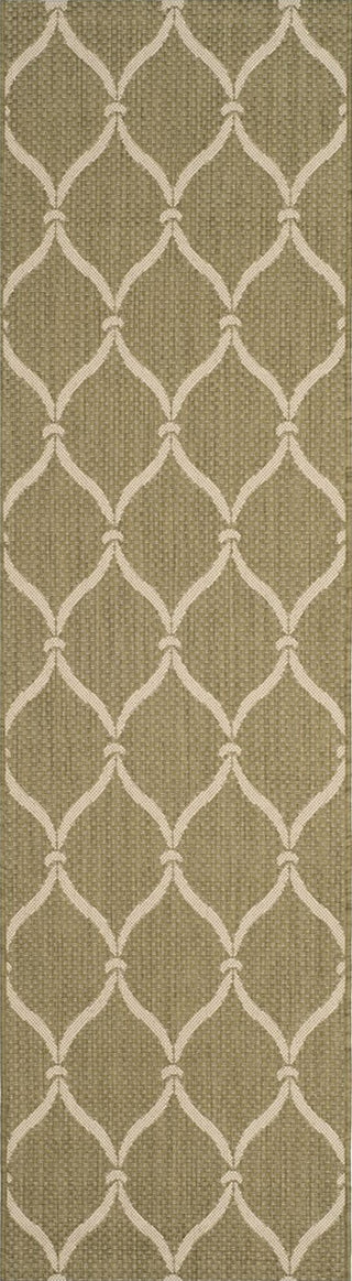 Safavieh Courtyard CY6654-234 Green / Beige Area Rug Runner