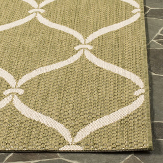 Safavieh Courtyard CY6654-234 Green / Beige Area Rug Detail