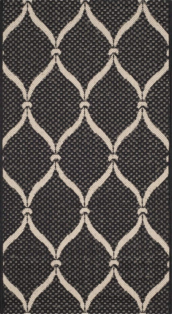 Safavieh Courtyard CY6654-256 Black / Beige Area Rug main image