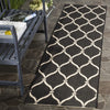 Safavieh Courtyard CY6654-256 Black / Beige Area Rug Room Scene Feature