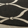 Safavieh Courtyard CY6654-256 Black / Beige Area Rug Detail