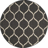 Safavieh Courtyard CY6654-256 Black / Beige Area Rug Round