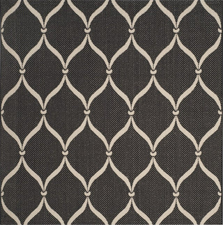 Safavieh Courtyard CY6654-256 Black / Beige Area Rug Square