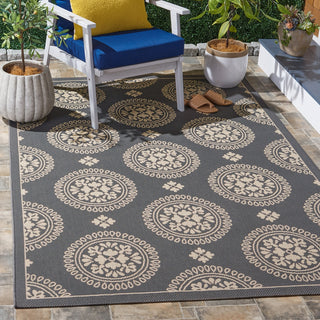 Safavieh Courtyard CY6716-236 Grey Area Rug Room Scene