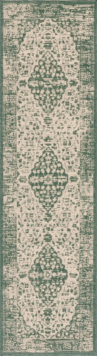 Safavieh Courtyard CY6720-32212 Beige / Dark Green Area Rug Runner