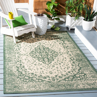 Safavieh Courtyard CY6720-32212 Beige / Dark Green Area Rug Room Scene