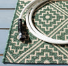 Safavieh Courtyard CY6787-32221 Dark Green / Beige Area Rug Detail