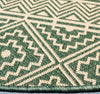 Safavieh Courtyard CY6787-32221 Dark Green / Beige Area Rug Detail