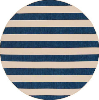 Safavieh Courtyard CY6812-25812 Beige / Navy Area Rug Round