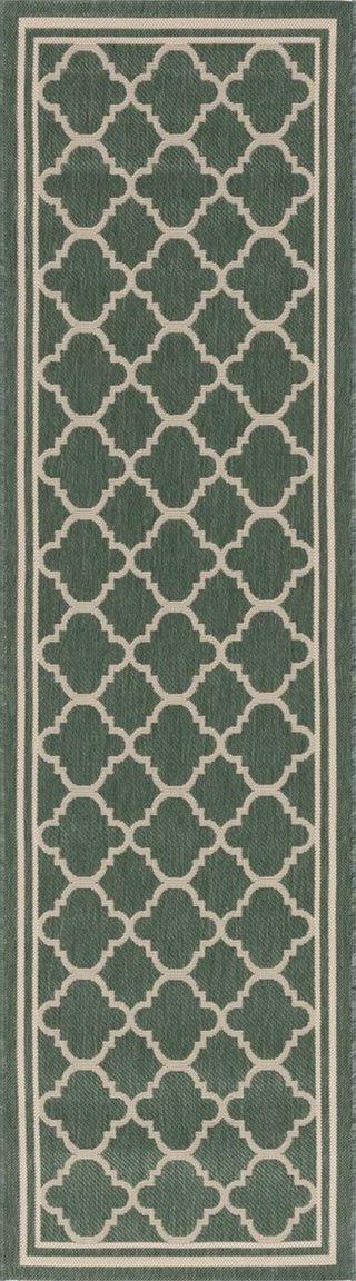 Safavieh Courtyard CY6918-322 Dark Green / Beige Area Rug Runner