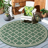 Safavieh Courtyard CY6918-322 Dark Green / Beige Area Rug Room Scene