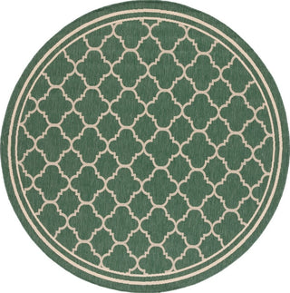 Safavieh Courtyard CY6918-322 Dark Green / Beige Area Rug Round